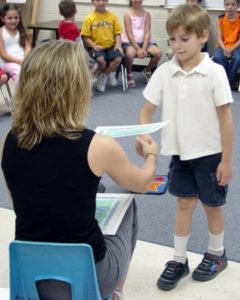 Alex graduating fron kindergarten