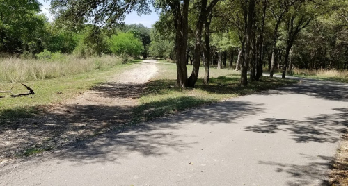 right triangle on the Salado Creek Greenway, Robert LB Tobin Park